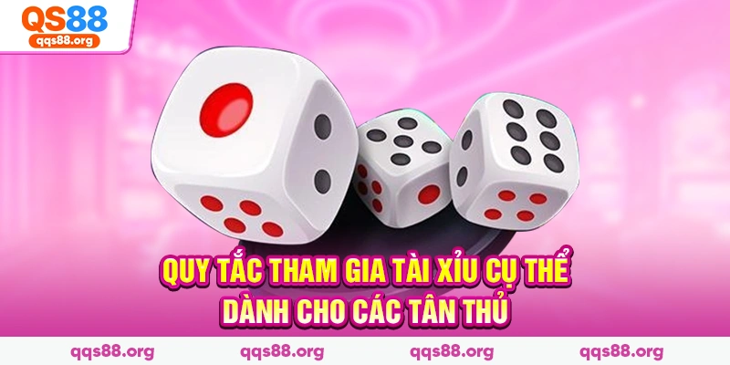 Quy tắc tham gia tài xỉu cụ thể dành cho các tân thủ